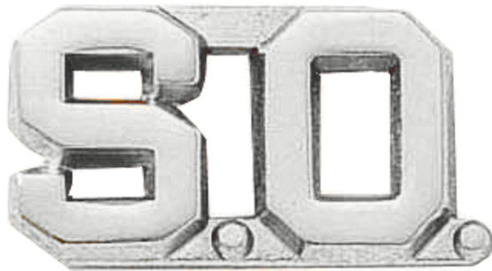 Nickel finish Blackinton S.O. Letter Combination